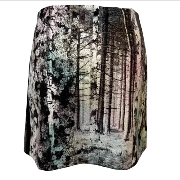 TIBI NY Enchanted Forest Mini Skirt Whimsigoth Coquette Girl Art to Wear Sz0 NWT