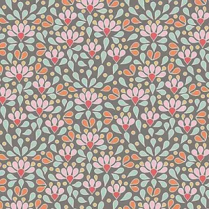Tilda Cotton Beach - Sea Anemone - Grey