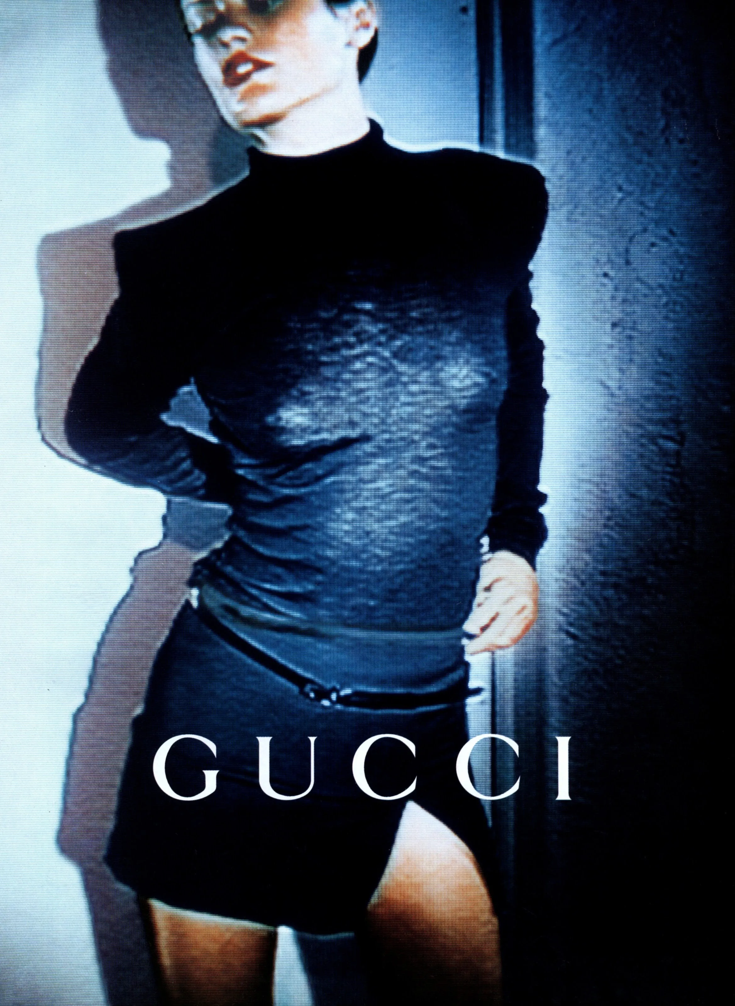 Tom Ford for Gucci S/S 1998 Black 'G' Logo Wrap Skirt