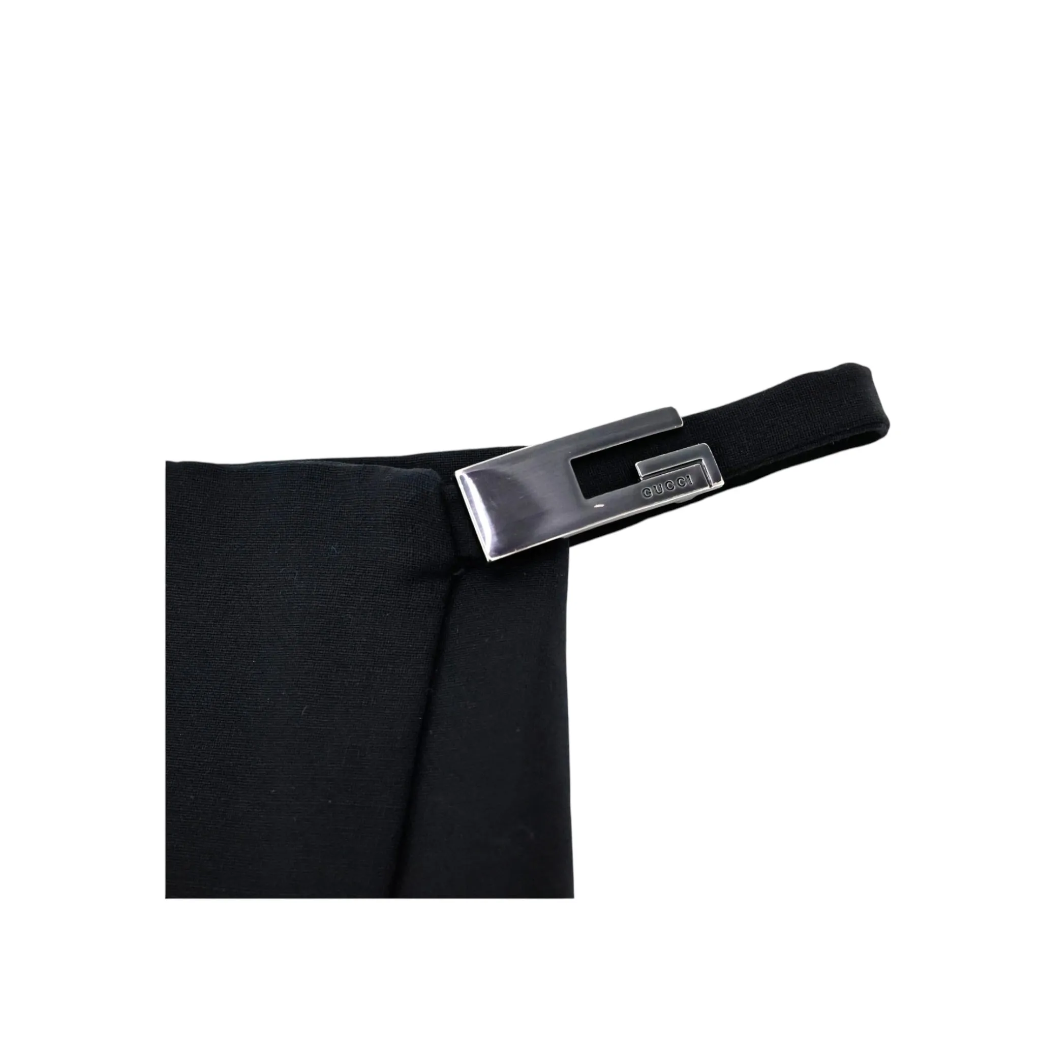 Tom Ford for Gucci S/S 1998 Black 'G' Logo Wrap Skirt