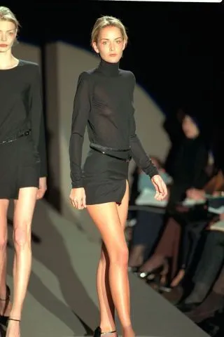 Tom Ford for Gucci S/S 1998 Black 'G' Logo Wrap Skirt