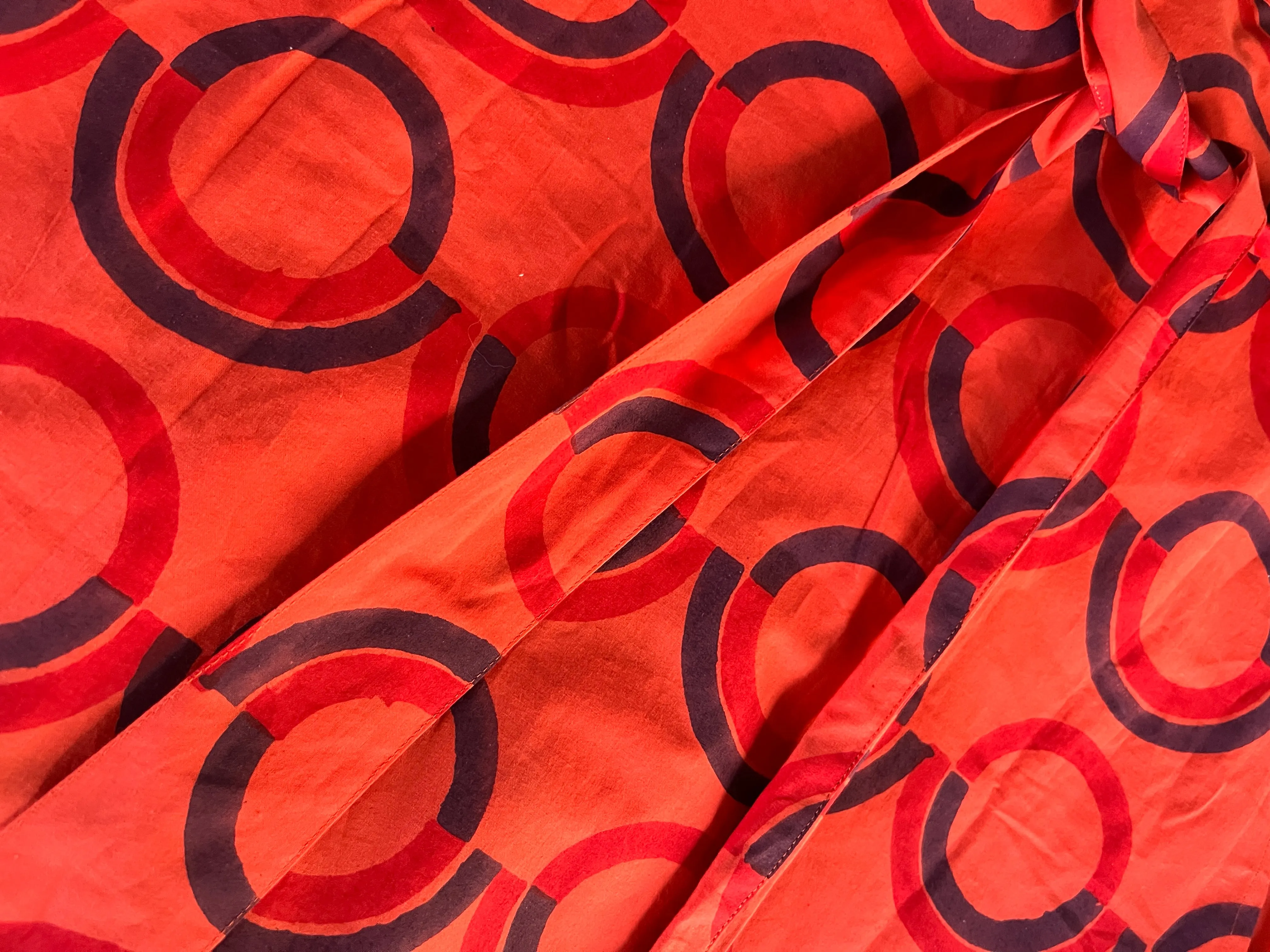 Tomato Prairie Dog Ruffle Wrap Skirt