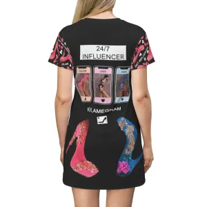 Tone T-Shirt Dress '24/7 Influencer'