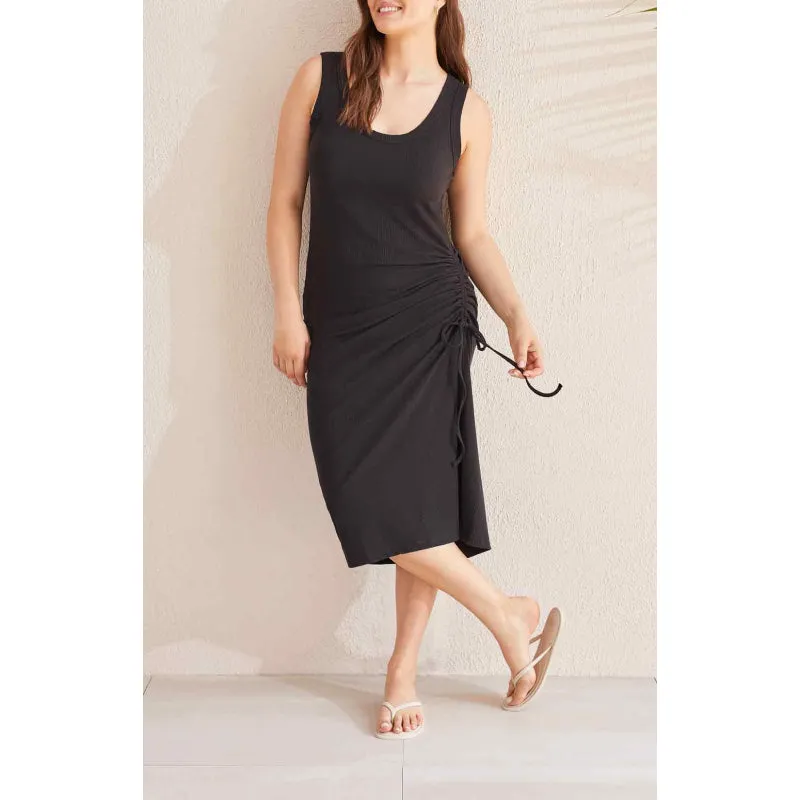 Tribal Tank Dress w/ Side Ruching