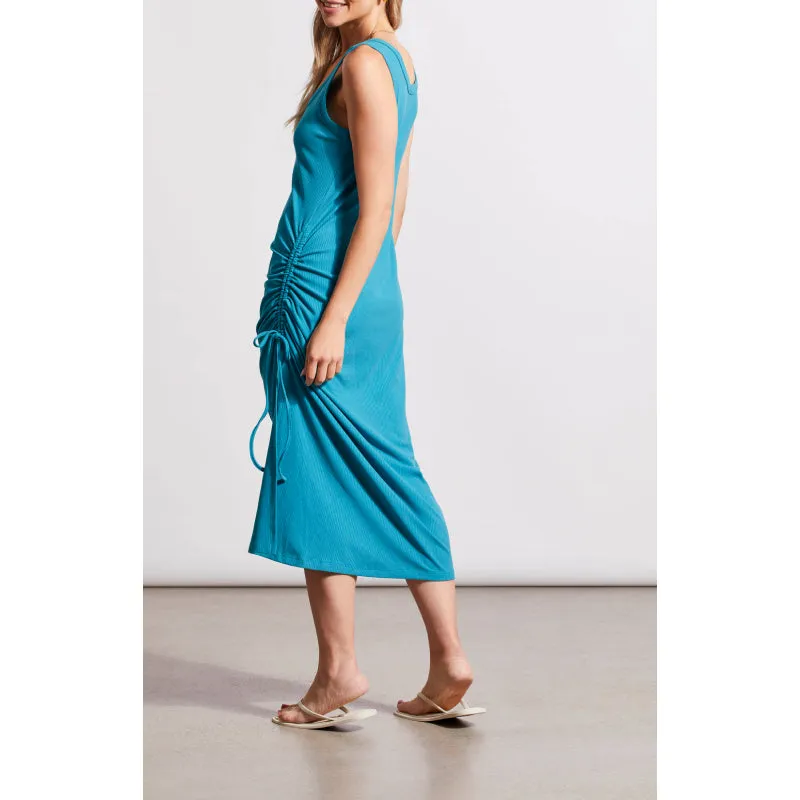 Tribal Tank Dress w/ Side Ruching