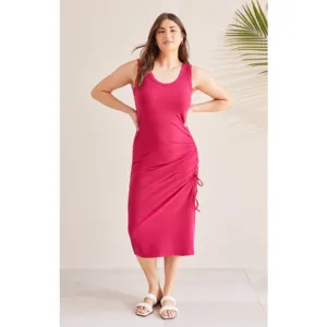 Tribal Tank Dress w/ Side Ruching