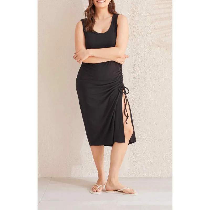 Tribal Tank Dress w/ Side Ruching