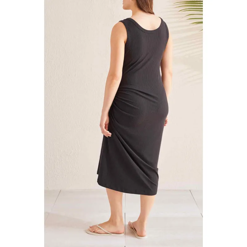 Tribal Tank Dress w/ Side Ruching