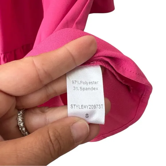 Tuckernuck Pomander Place Electric Pink Crepe Kenzo Dress Womens Small