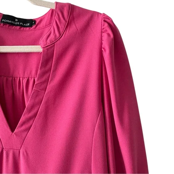 Tuckernuck Pomander Place Electric Pink Crepe Kenzo Dress Womens Small
