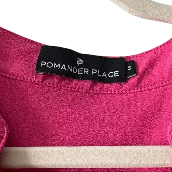 Tuckernuck Pomander Place Electric Pink Crepe Kenzo Dress Womens Small