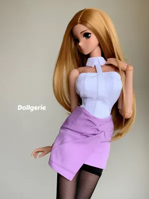 Twist Wrap Mini Purple Skirt for SmartDoll / DD3