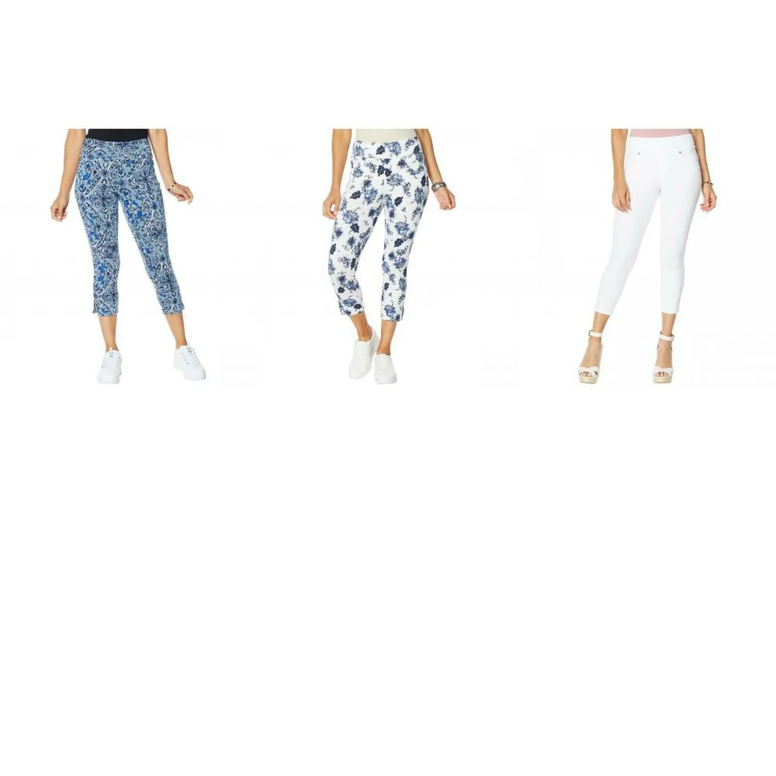 Utopia by HUE Women's Flawsome Dreamy Denim Capri Pants