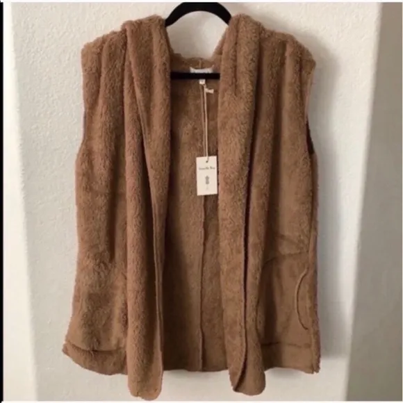 Vanilla Bay Oversized Teddy Sherpa Vest Jacket