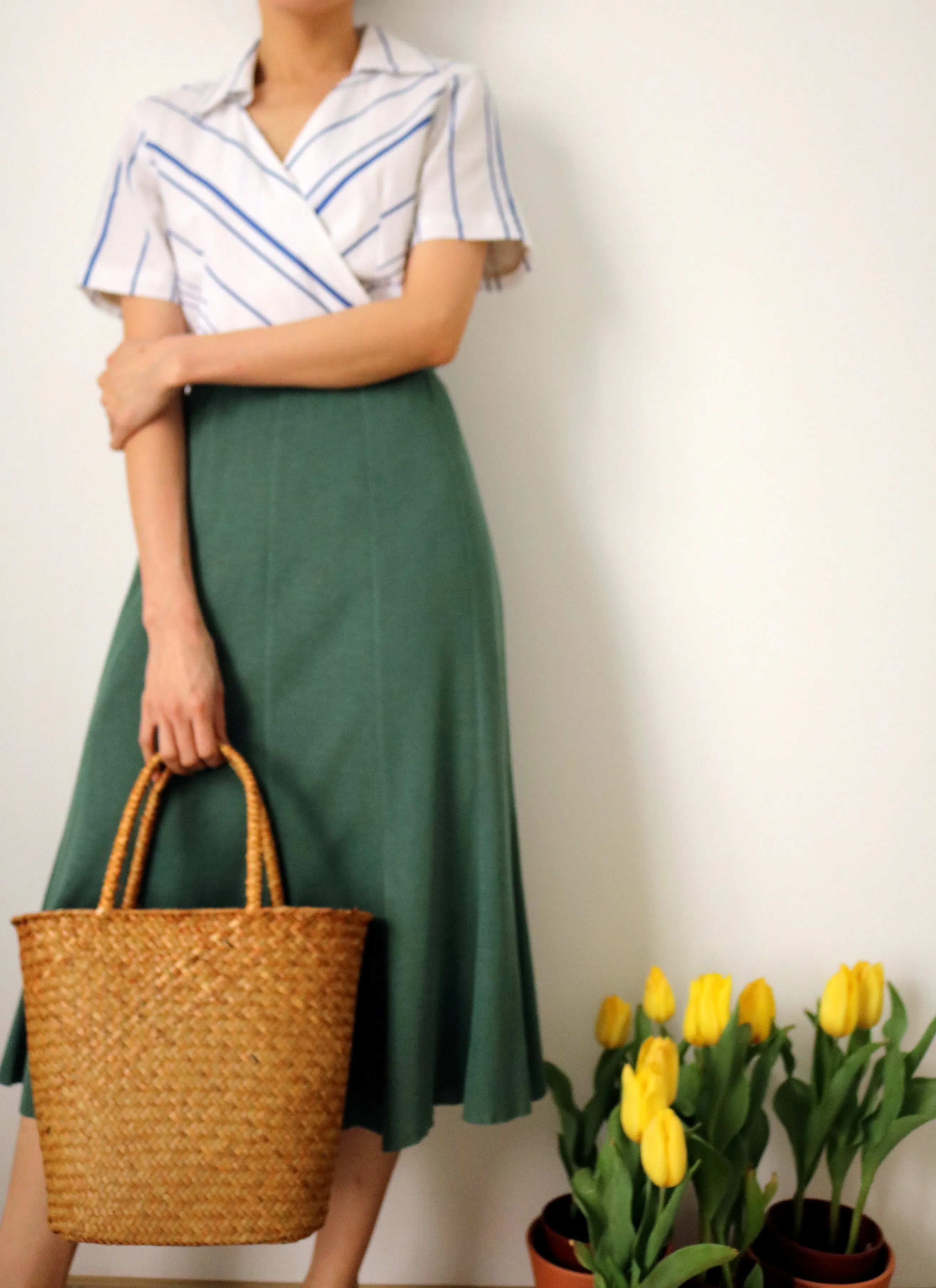 Via wrap blouse
