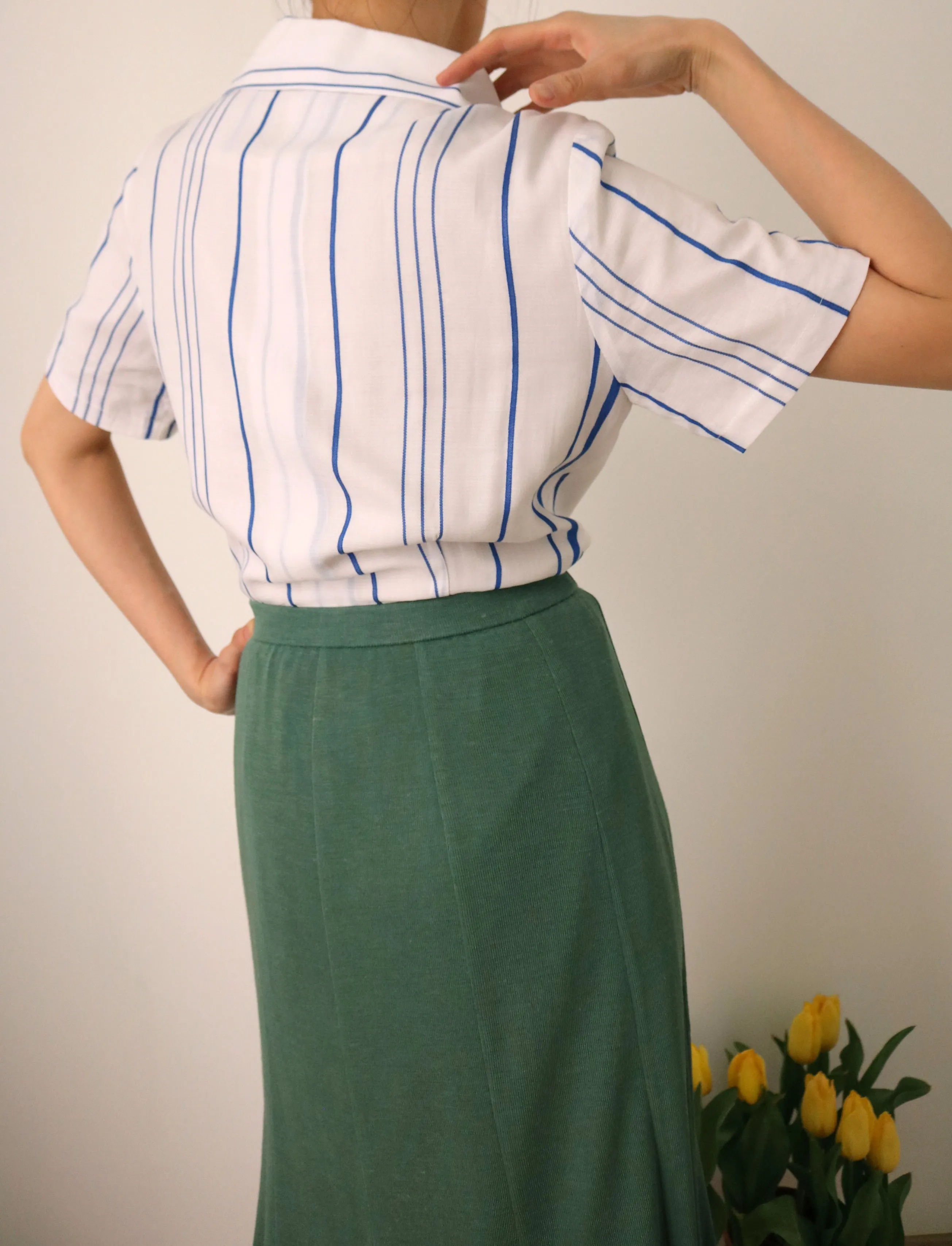 Via wrap blouse