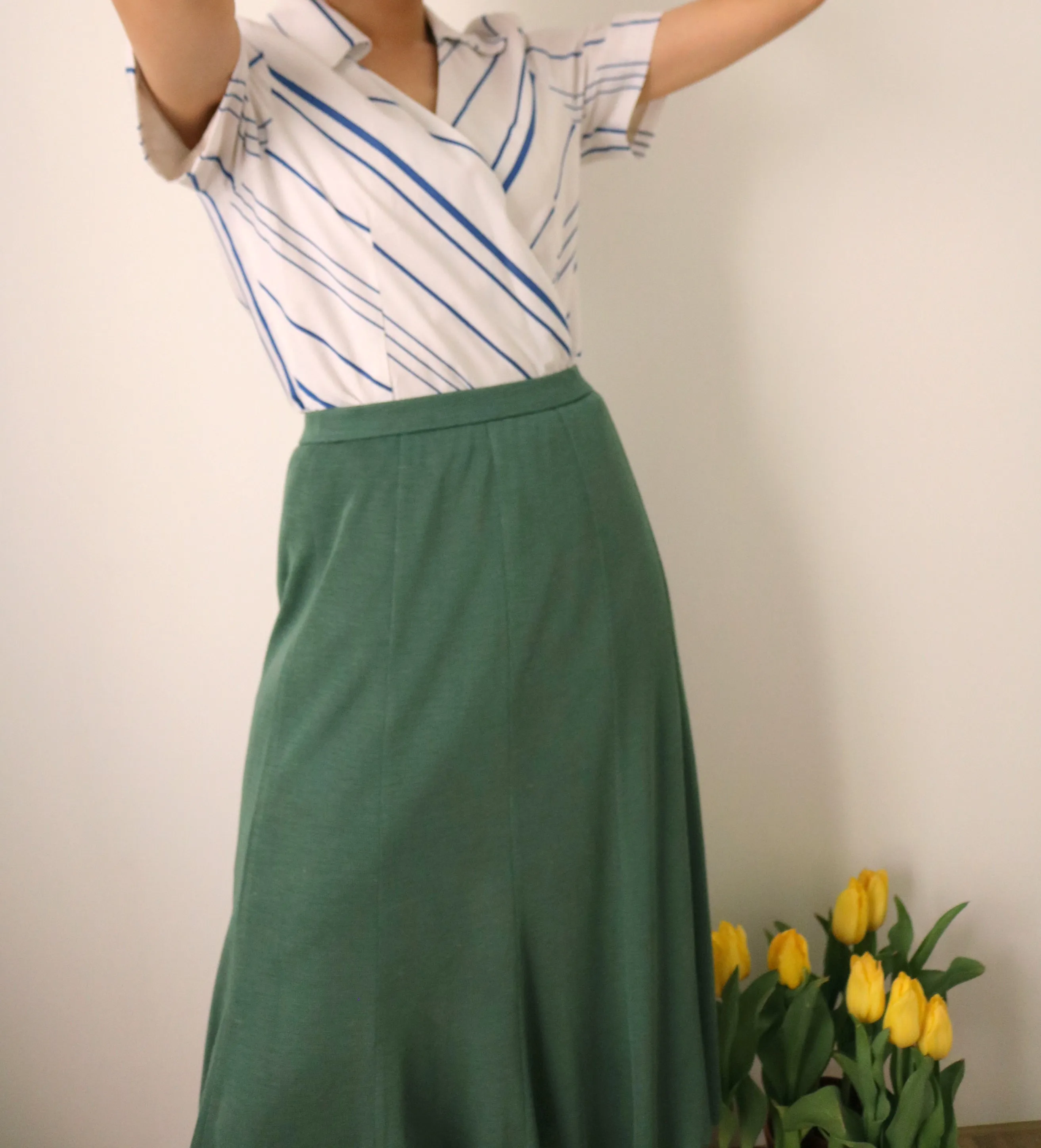 Via wrap blouse