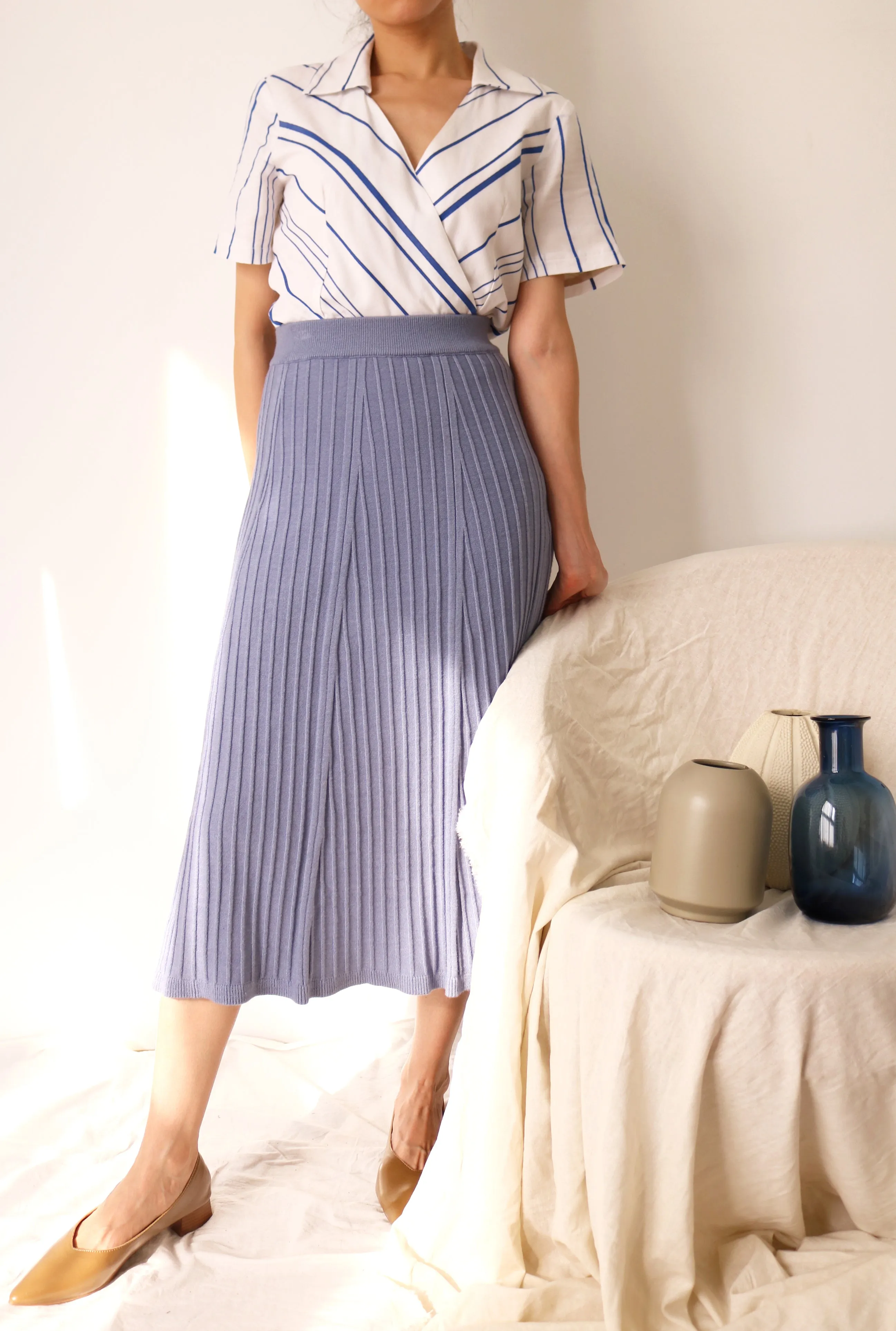 Via wrap blouse