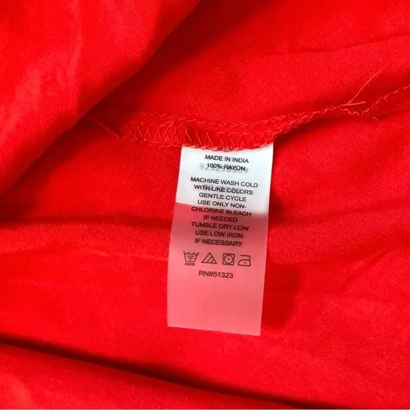Vince Camuto Red Smocked Back Challis Tiered Sleeveless Maxi Dress | Size 3X‎