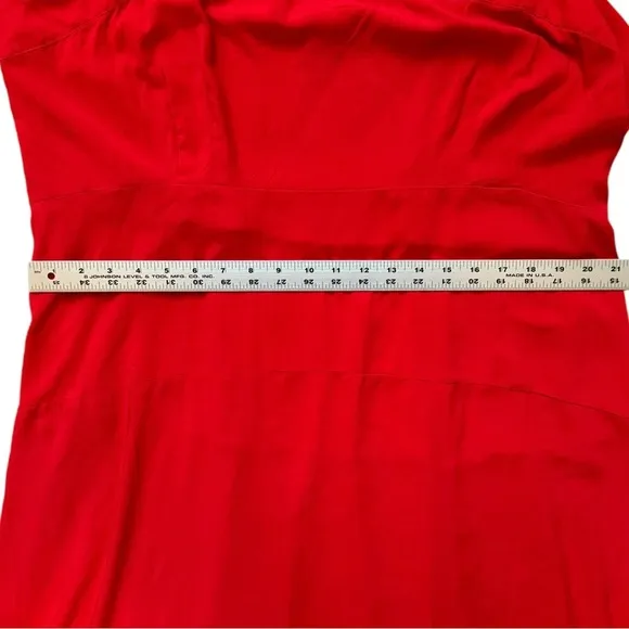 Vince Camuto Red Smocked Back Challis Tiered Sleeveless Maxi Dress | Size 3X‎
