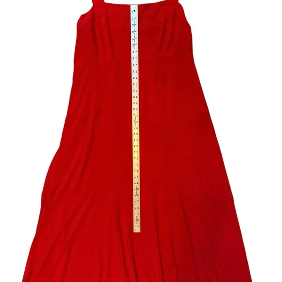 Vince Camuto Red Smocked Back Challis Tiered Sleeveless Maxi Dress | Size 3X‎