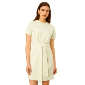 Vince Peruvian Cotton Front Tie Waist T-Shirt Dress Style # V819083502 Small