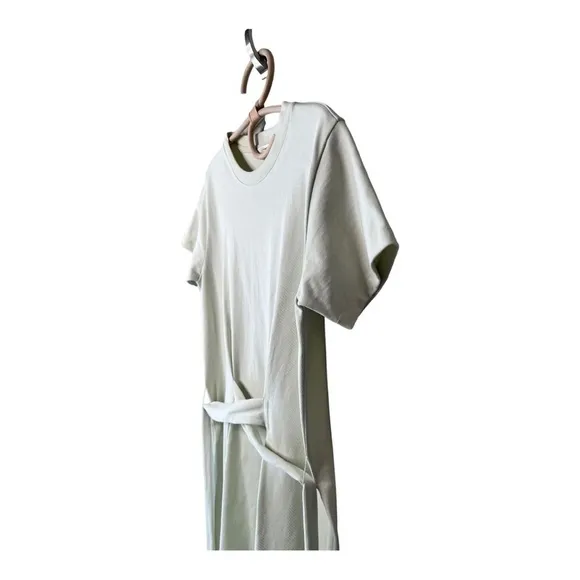 Vince Peruvian Cotton Front Tie Waist T-Shirt Dress Style # V819083502 Small