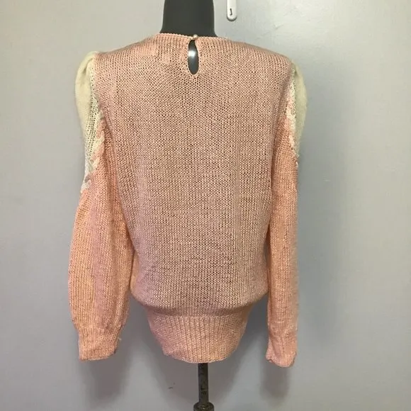 Vintage 80s Magnolia Knit Sweater Size L