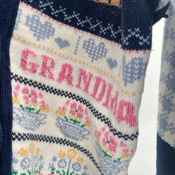 Vintage Grandma cotton sweater - Size small