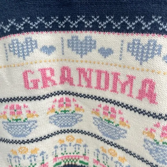 Vintage Grandma cotton sweater - Size small