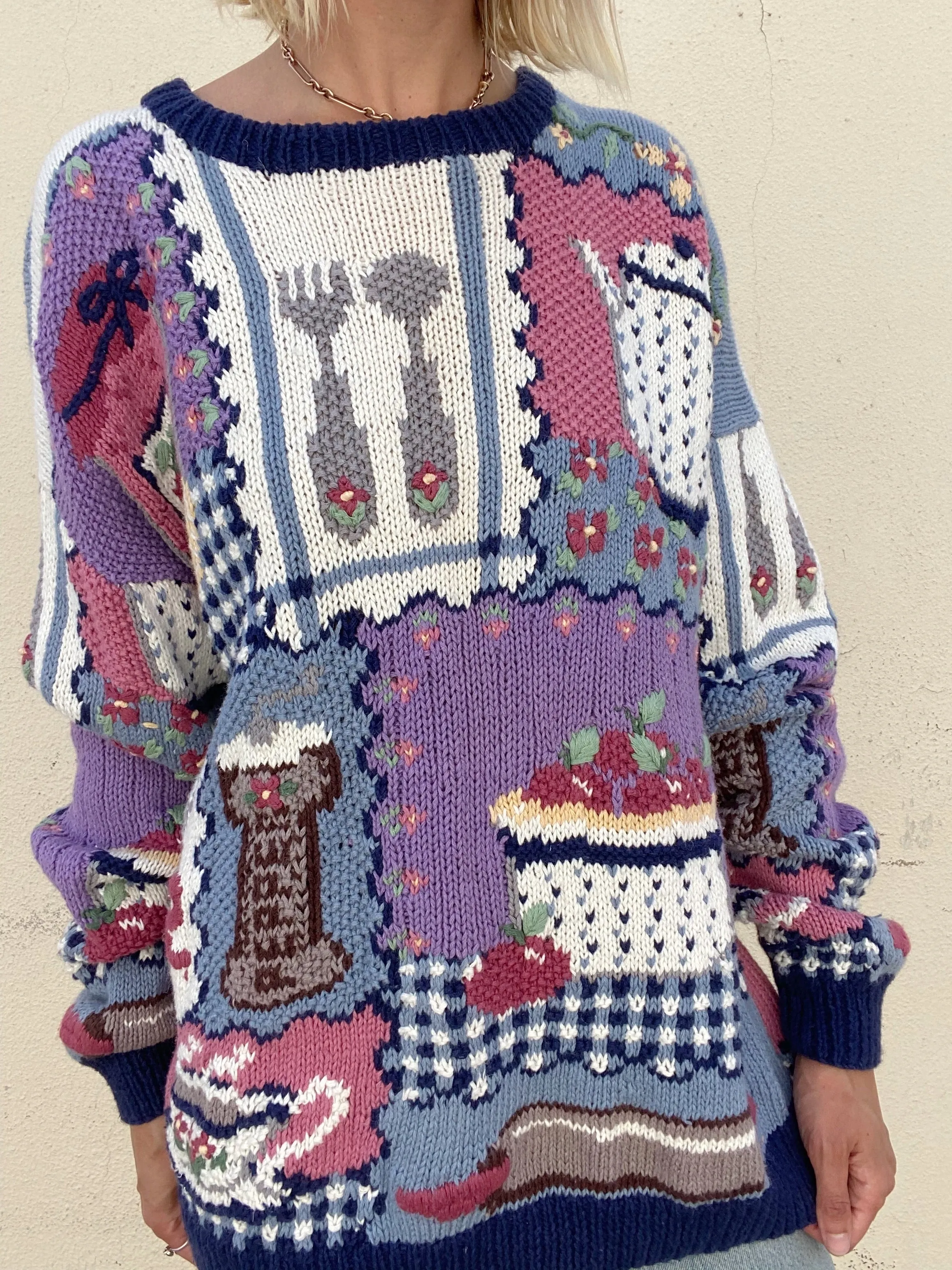 Vintage Signatures Novelty Knit Sweater