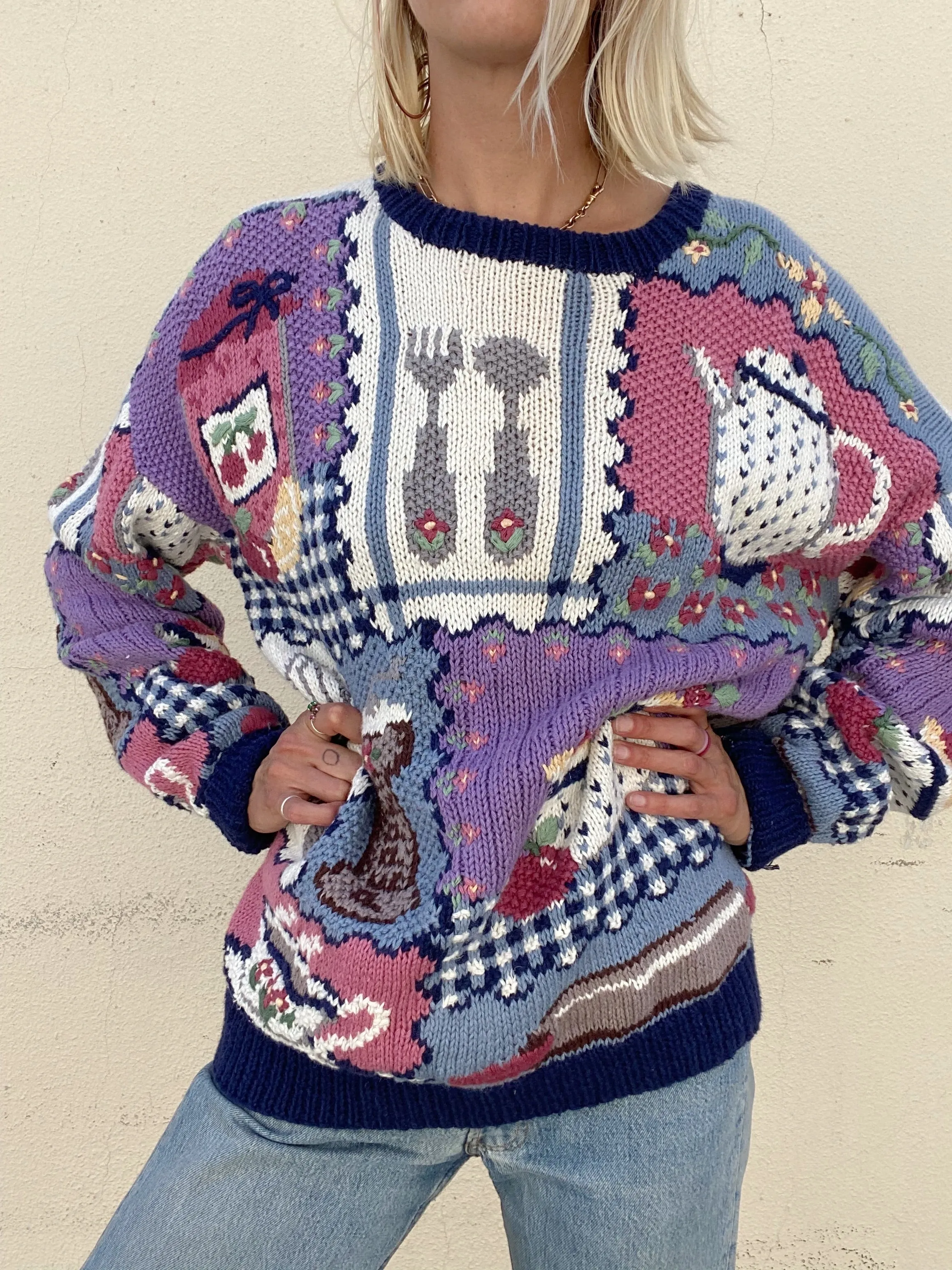 Vintage Signatures Novelty Knit Sweater