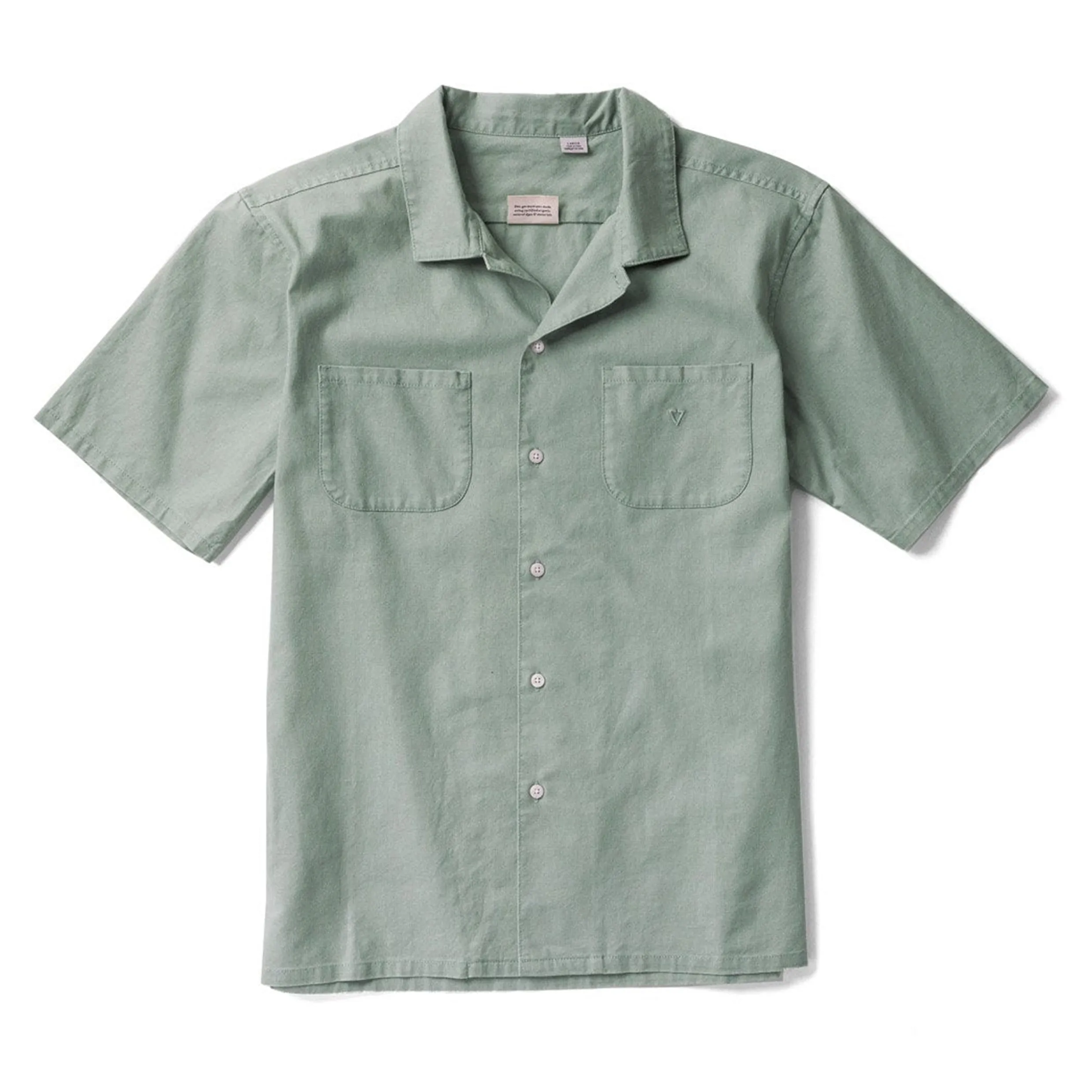 VISSLA NATURAL DYE ECO SHIRT CHLOROPHYLL