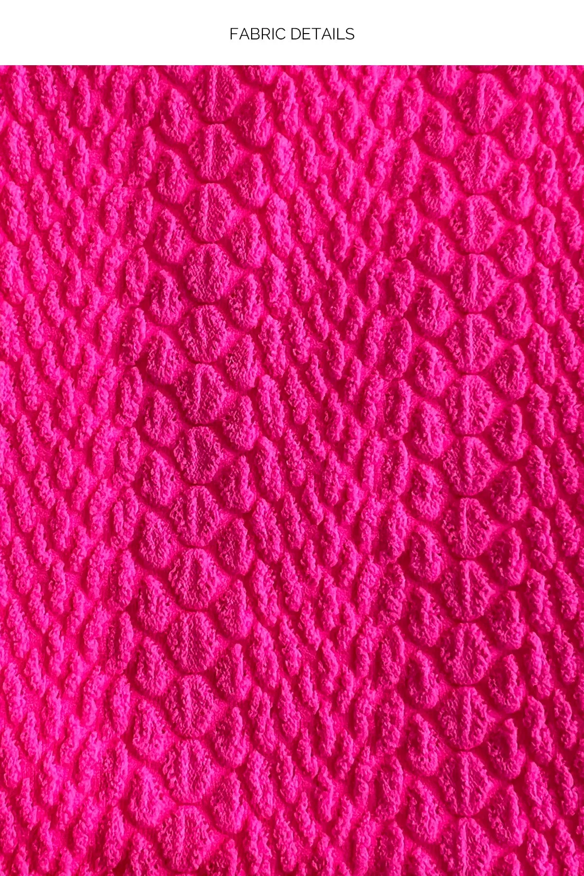 WAVY BABY - Square Neck Laced Up One Piece • Blazing Pink