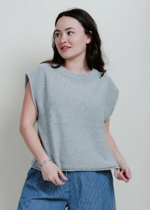 Welma Cotton Knit Sweater - Grey