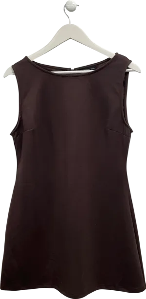 White Fox Brown Sleeveless Mini Dress UK XL