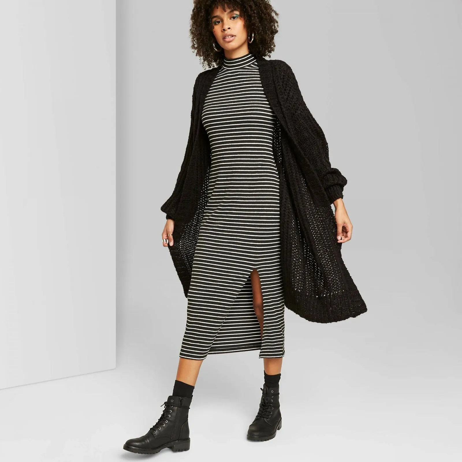 Wild Fable Women's Long Sleeve Open Neck Cardigan Sweater
