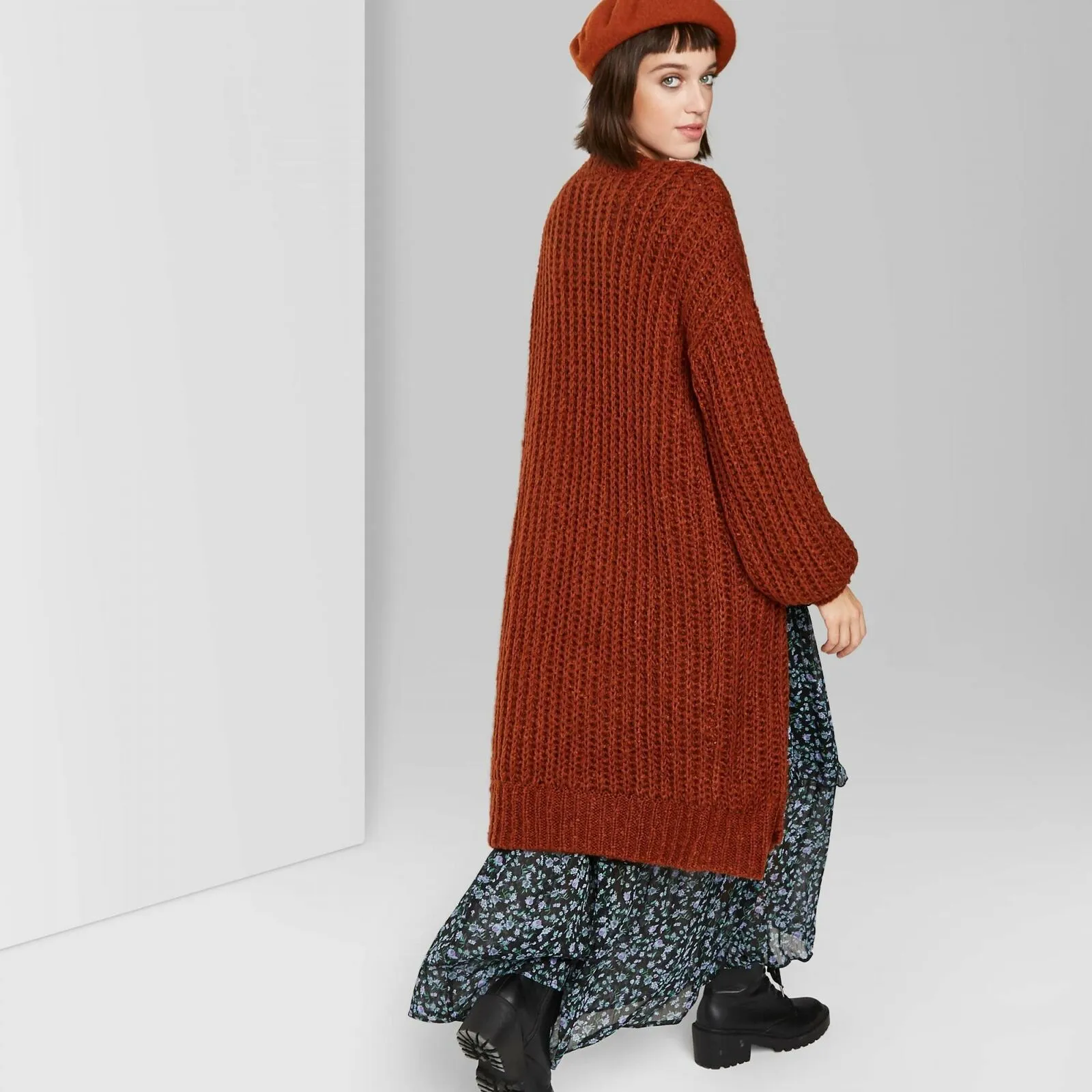 Wild Fable Women's Long Sleeve Open Neck Cardigan Sweater