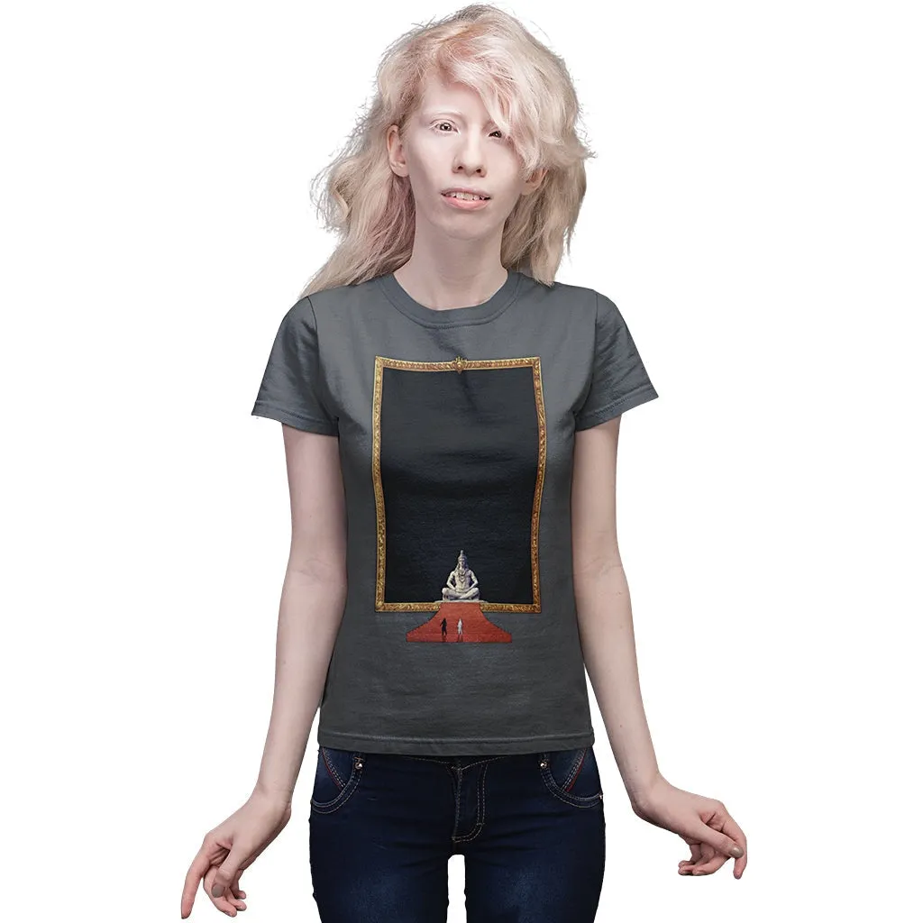 Womens Infinite Nothingness T-Shirt - Yin & Yang Shirt - Shiva Cosmos T-Shirt