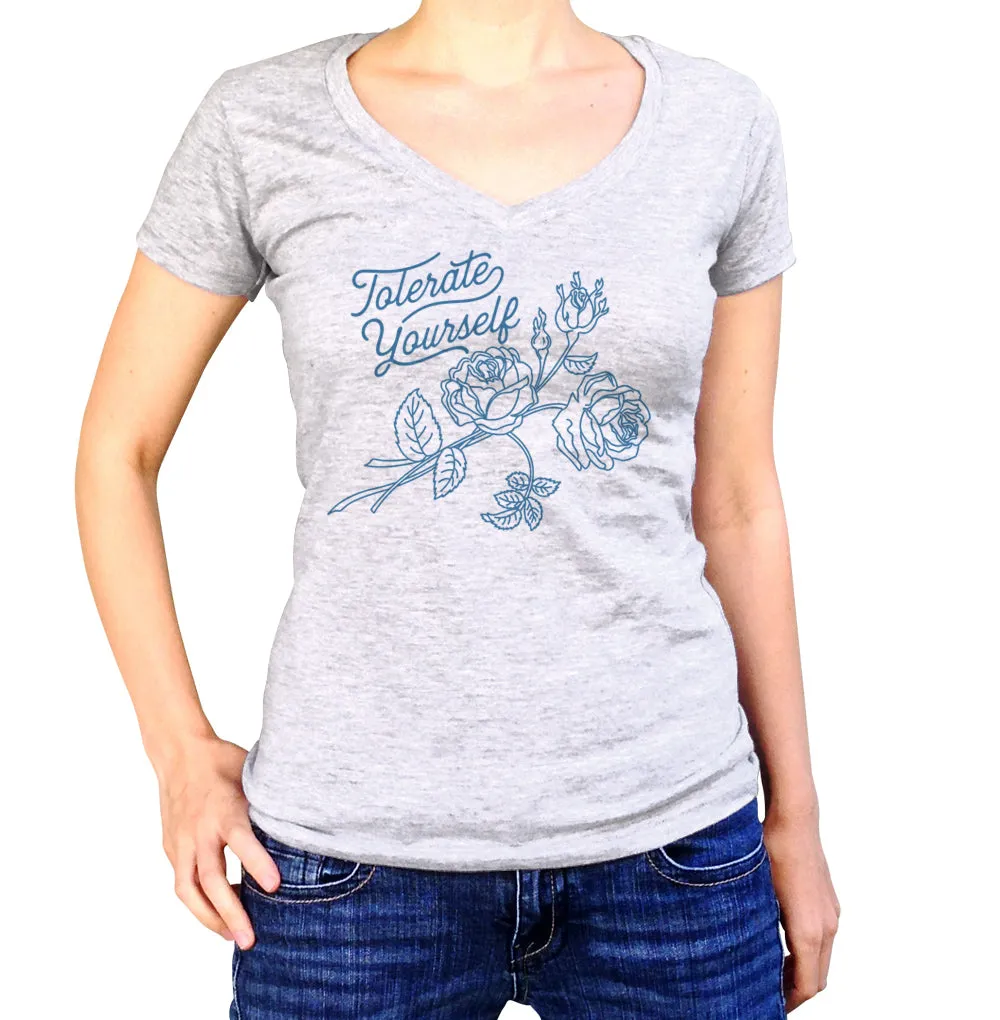 Women's Tolerate Yourself Vneck T-Shirt