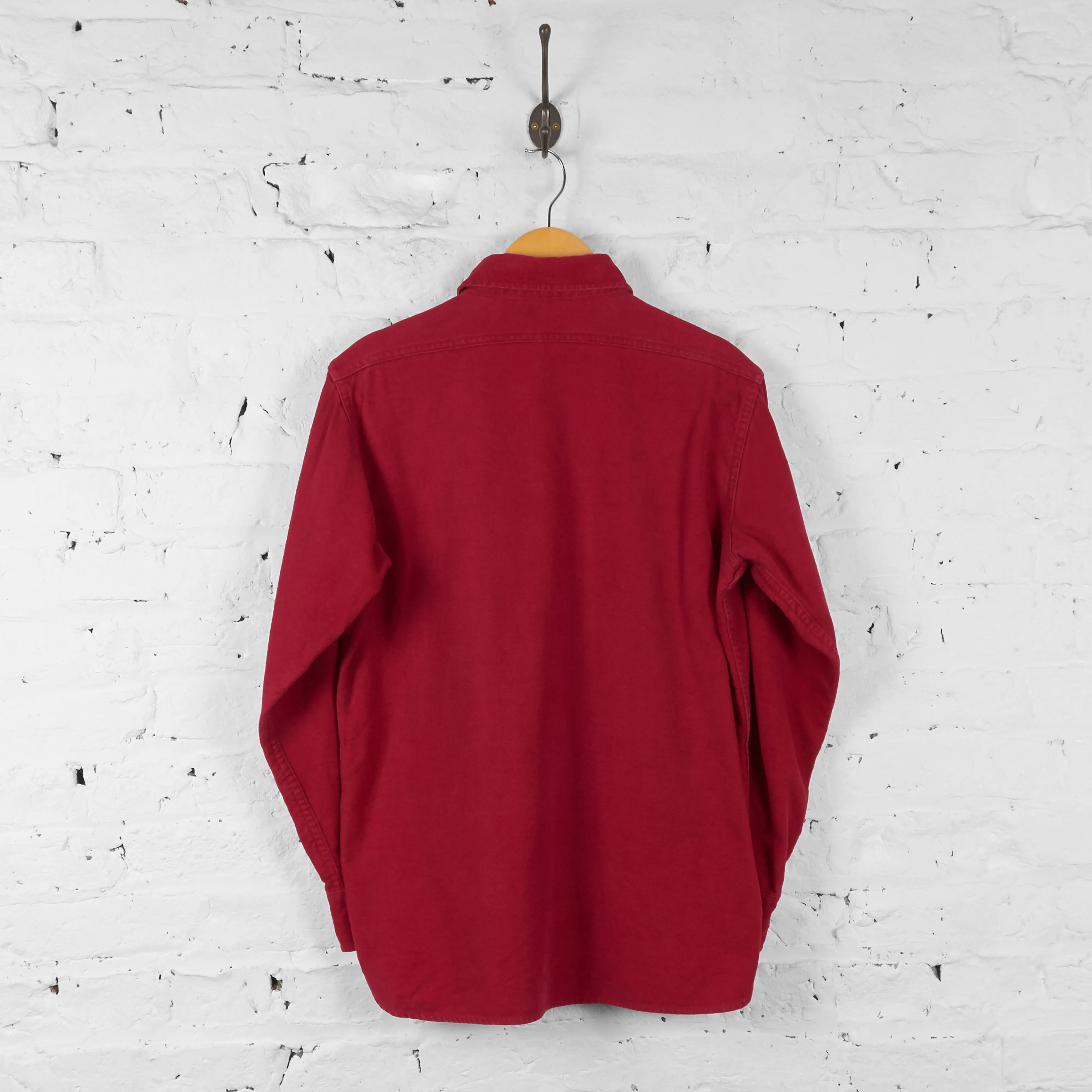 Woolrich Plain Cotton Shirt - Red - M