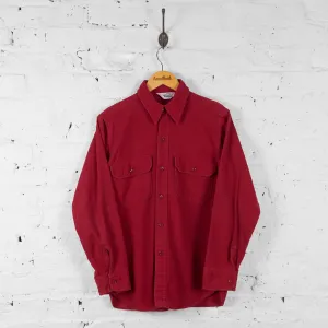 Woolrich Plain Cotton Shirt - Red - M