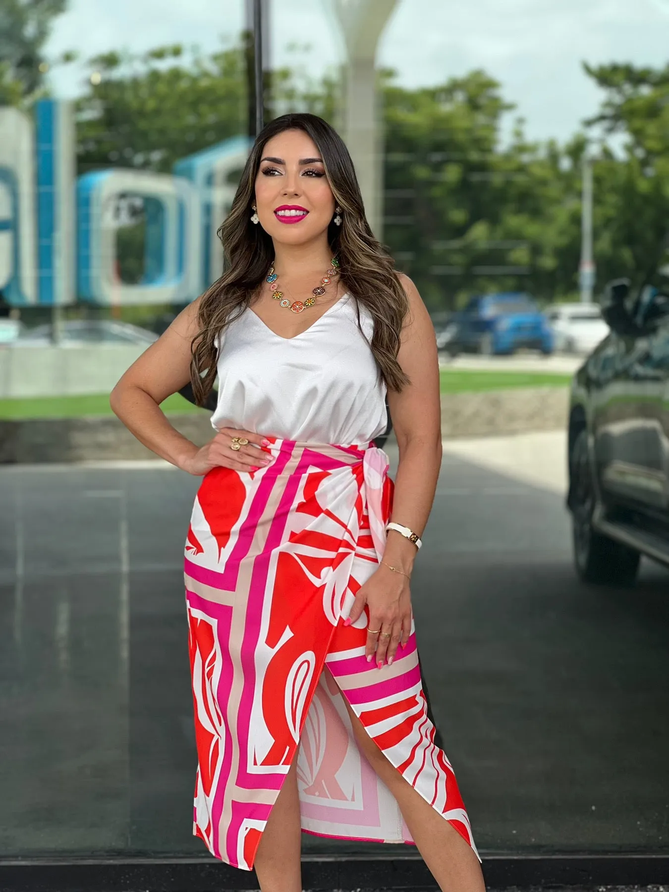 Wrap Midi Skirt