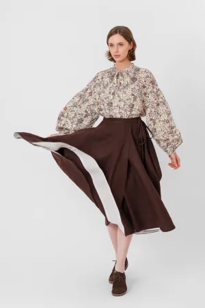 Wrap Skirt, Twill Linen