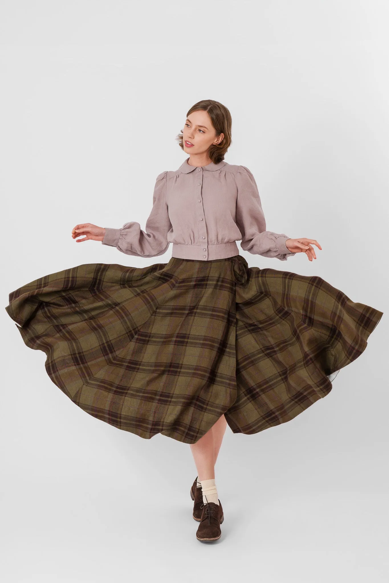Wrap Skirt, Twill Linen