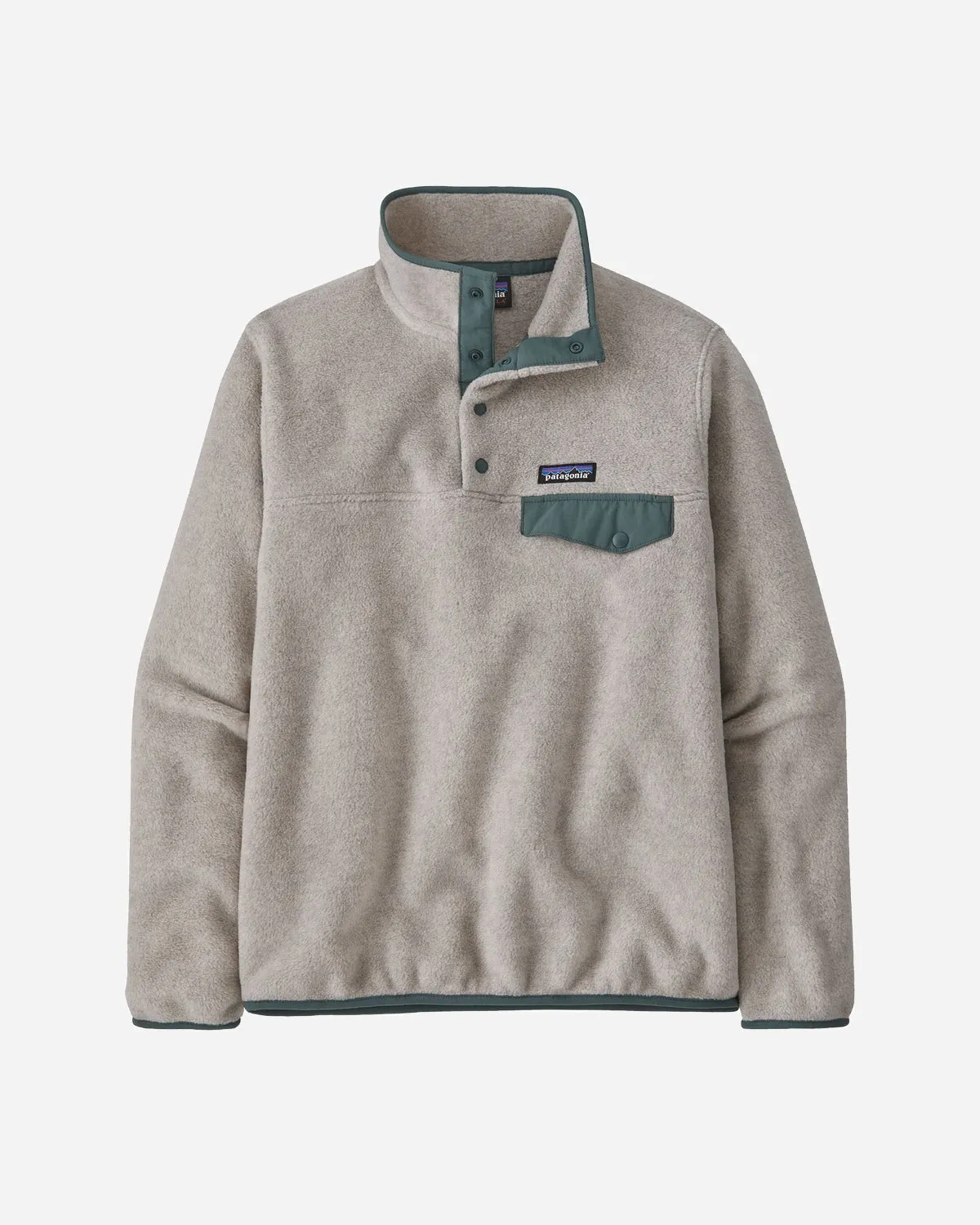 W's LW Synch Snap-T P/O - Oatmeal Heather w/Nouveau Green