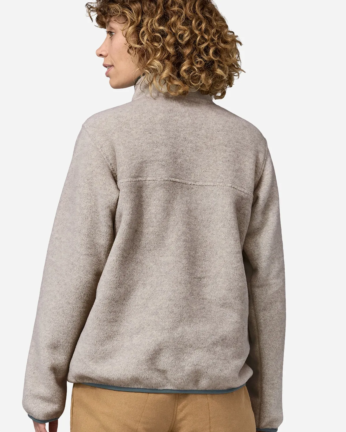 W's LW Synch Snap-T P/O - Oatmeal Heather w/Nouveau Green