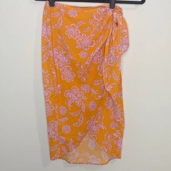 Xirena Sydni Sarong Skirt in Tropicana Orange