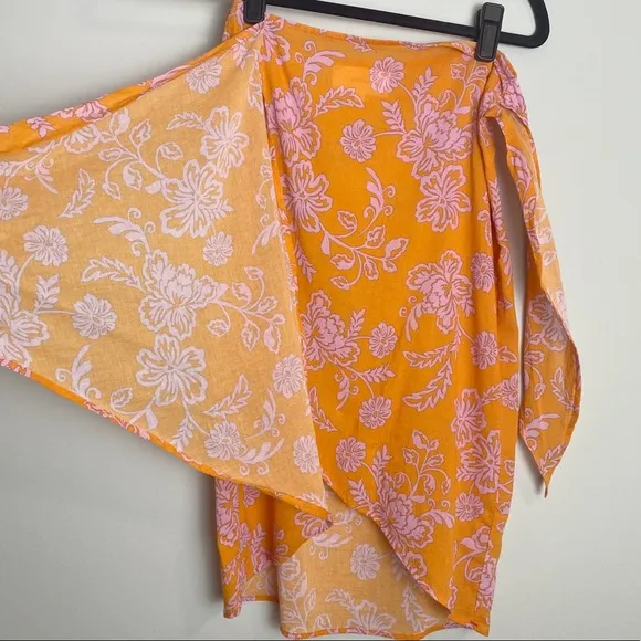 Xirena Sydni Sarong Skirt in Tropicana Orange