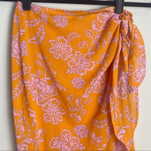 Xirena Sydni Sarong Skirt in Tropicana Orange